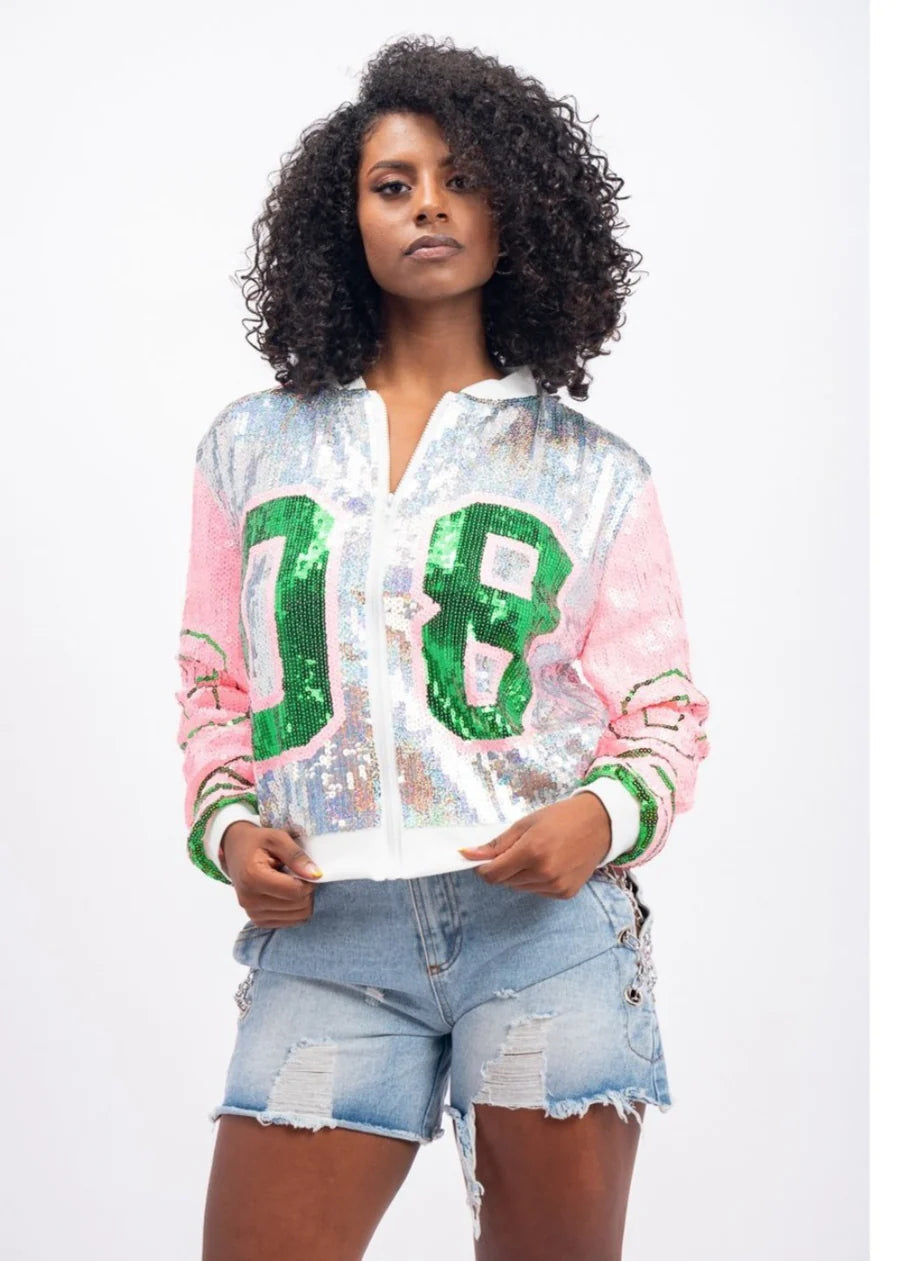 Alpha Kappa Alpha Sorority AKA 1908 Sequin Jacket