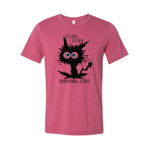 It's Fine I'm Fine Everything's Fine Shirt Red Alcestis