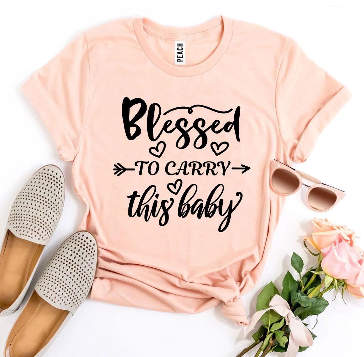 Blessed To Carry This Baby T-shirt Agate