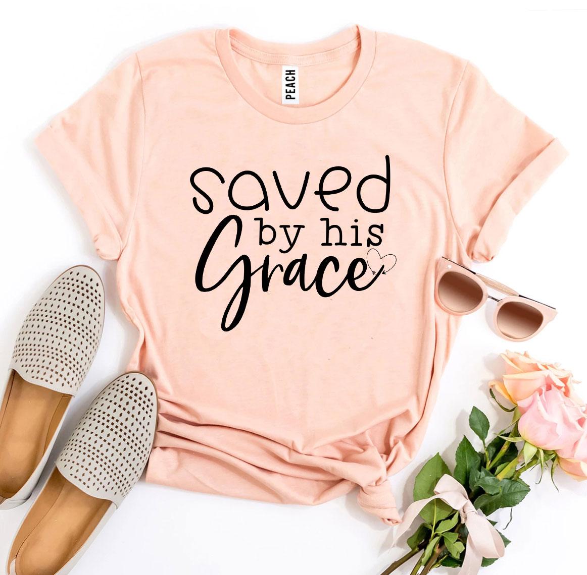 Saved By His Grace T-shirt Agate