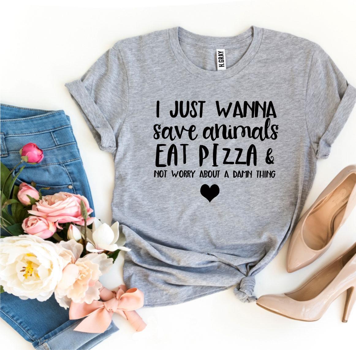 I Just Wanna Save Animals T-shirt Agate
