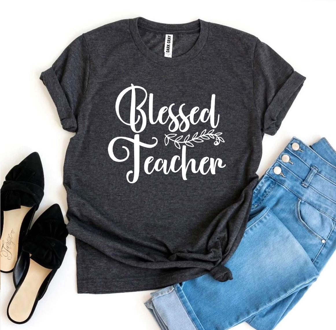 Blessed Teacher T-shirt Agate