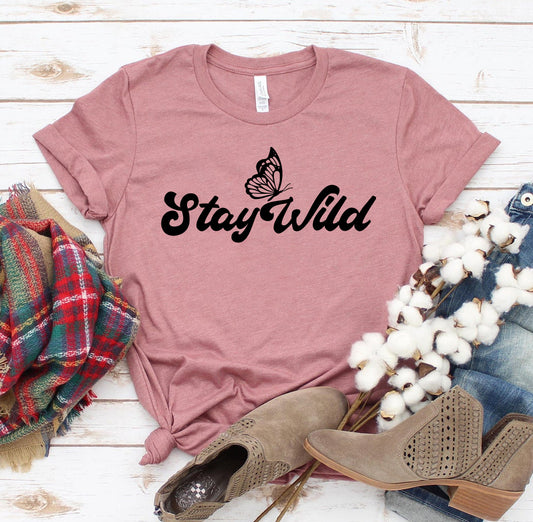 Stay Wild Butterfly T-shirt