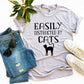Easily Distracted By Cats T-shirt
