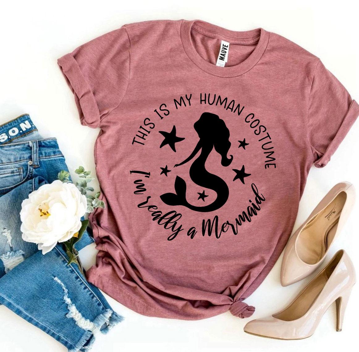 I'm Really a Mermaid T-shirt Agate