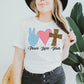 Peace Love Jesus T-shirt