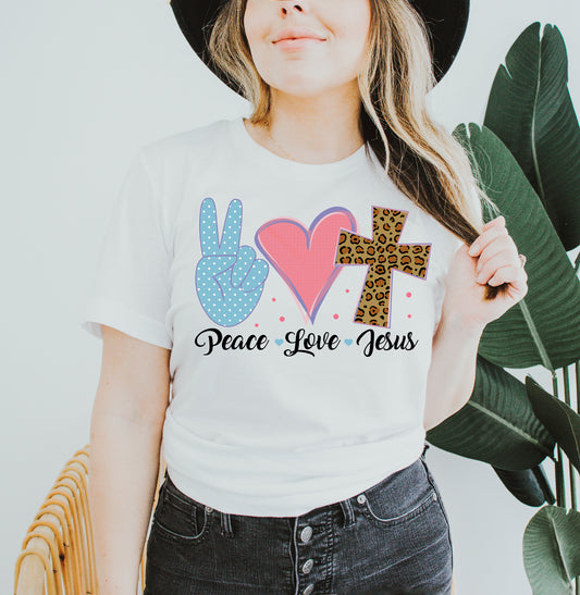 Peace Love Jesus T-shirt