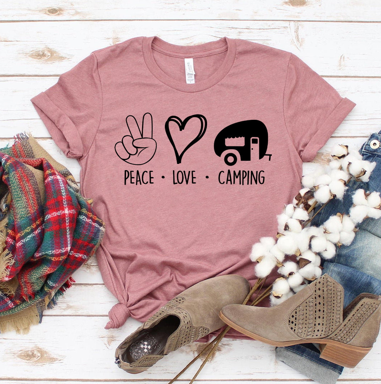 Peace Love Camping T-shirt