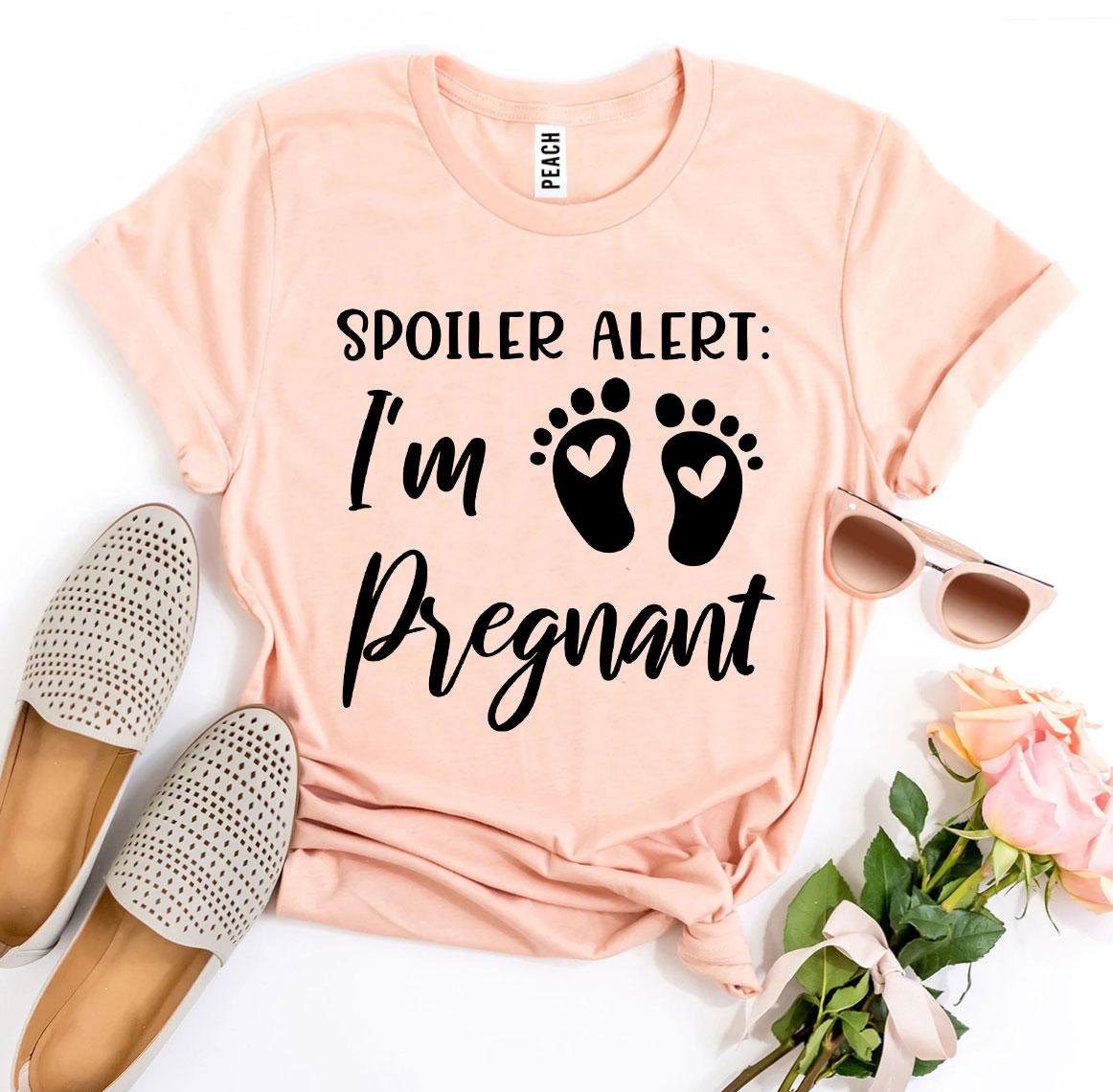 Spoiler Alert I'm Pregnant T-shirt Agate