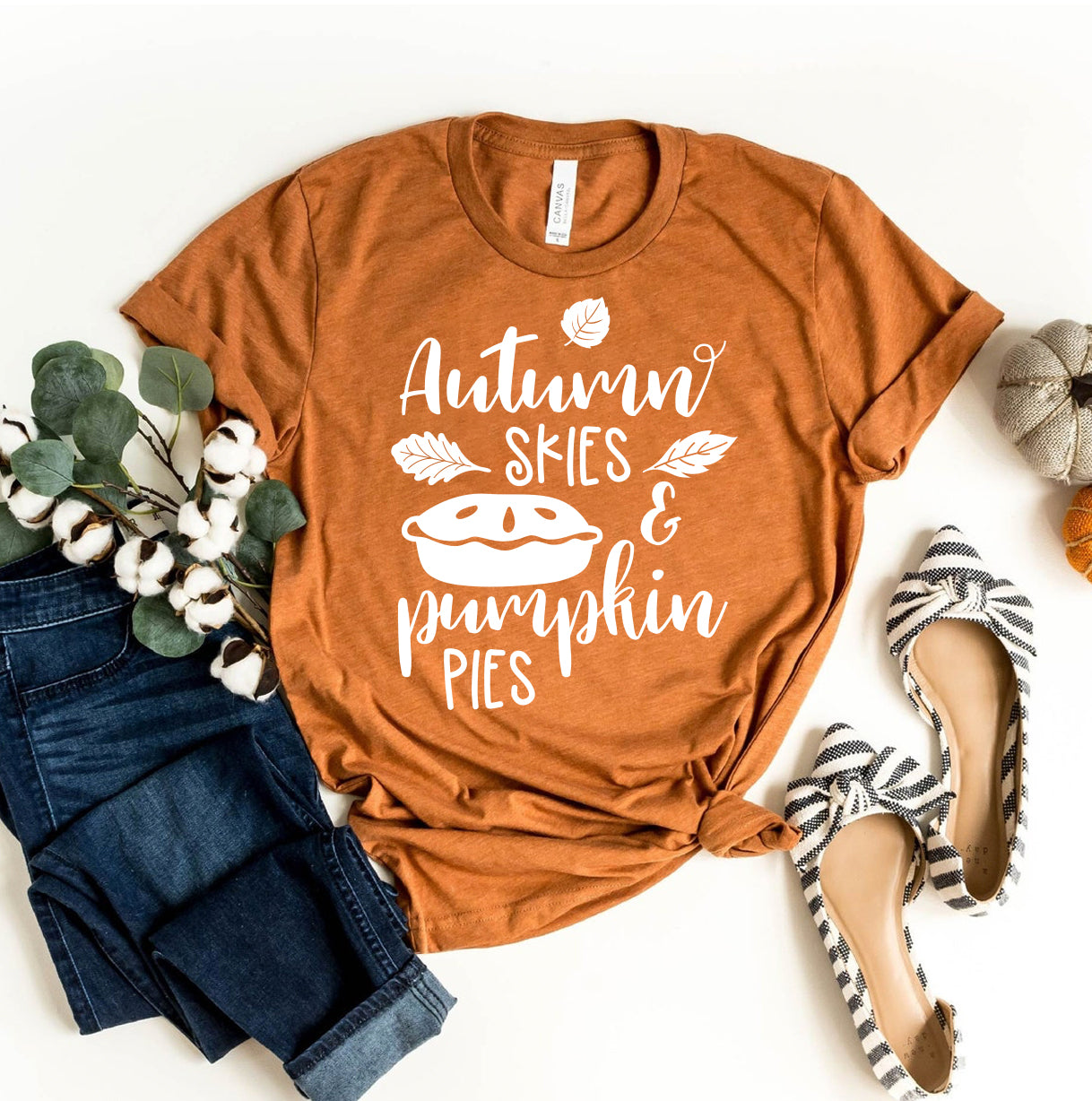 Autumn Skies & Pumpkin Pies T-shirt