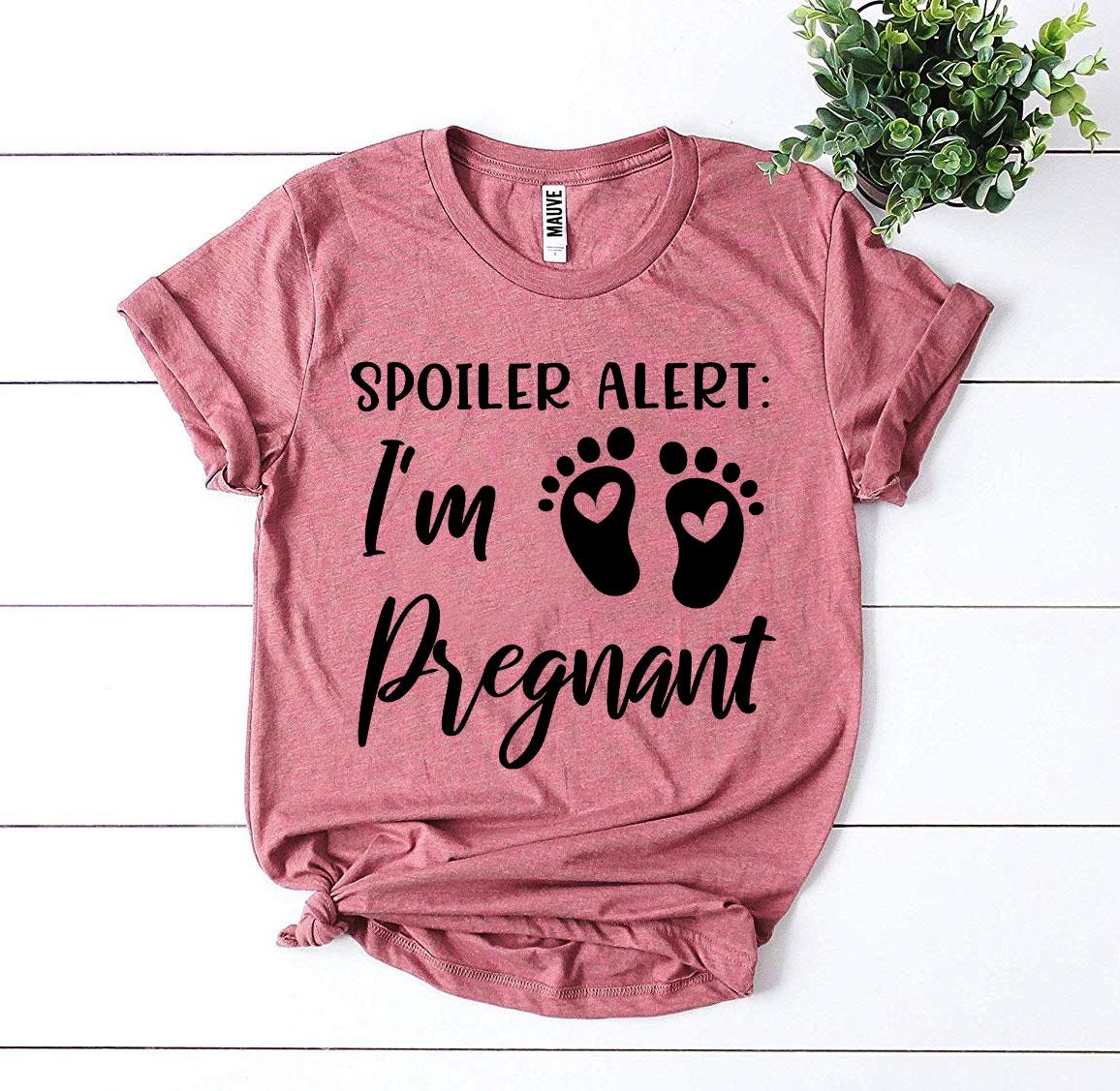 Spoiler Alert I'm Pregnant T-shirt Agate