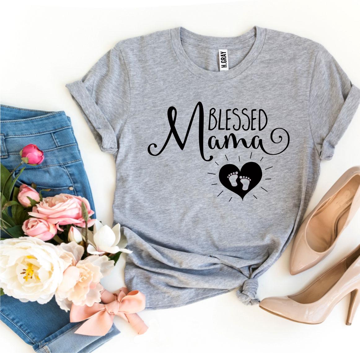 Blessed Mama T-shirt Agate