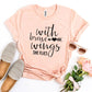 With Brave Wings She Flies T-shirt Agate