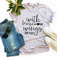 With Brave Wings She Flies T-shirt Agate