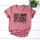 Cast Away Your Troubles Go Fishing T-shirt Agate