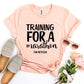 Training For a Marathon On Netflix T-shirt Agate