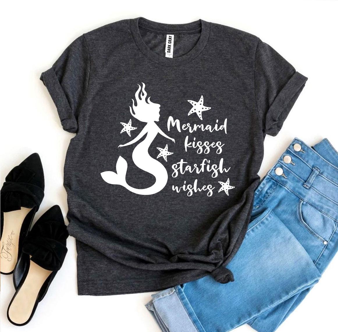 Mermaid Kisses Starfish Wishes T-shirt Agate