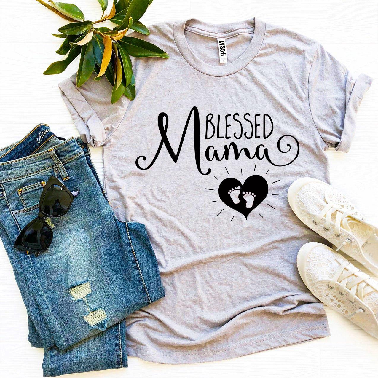 Blessed Mama T-shirt Agate