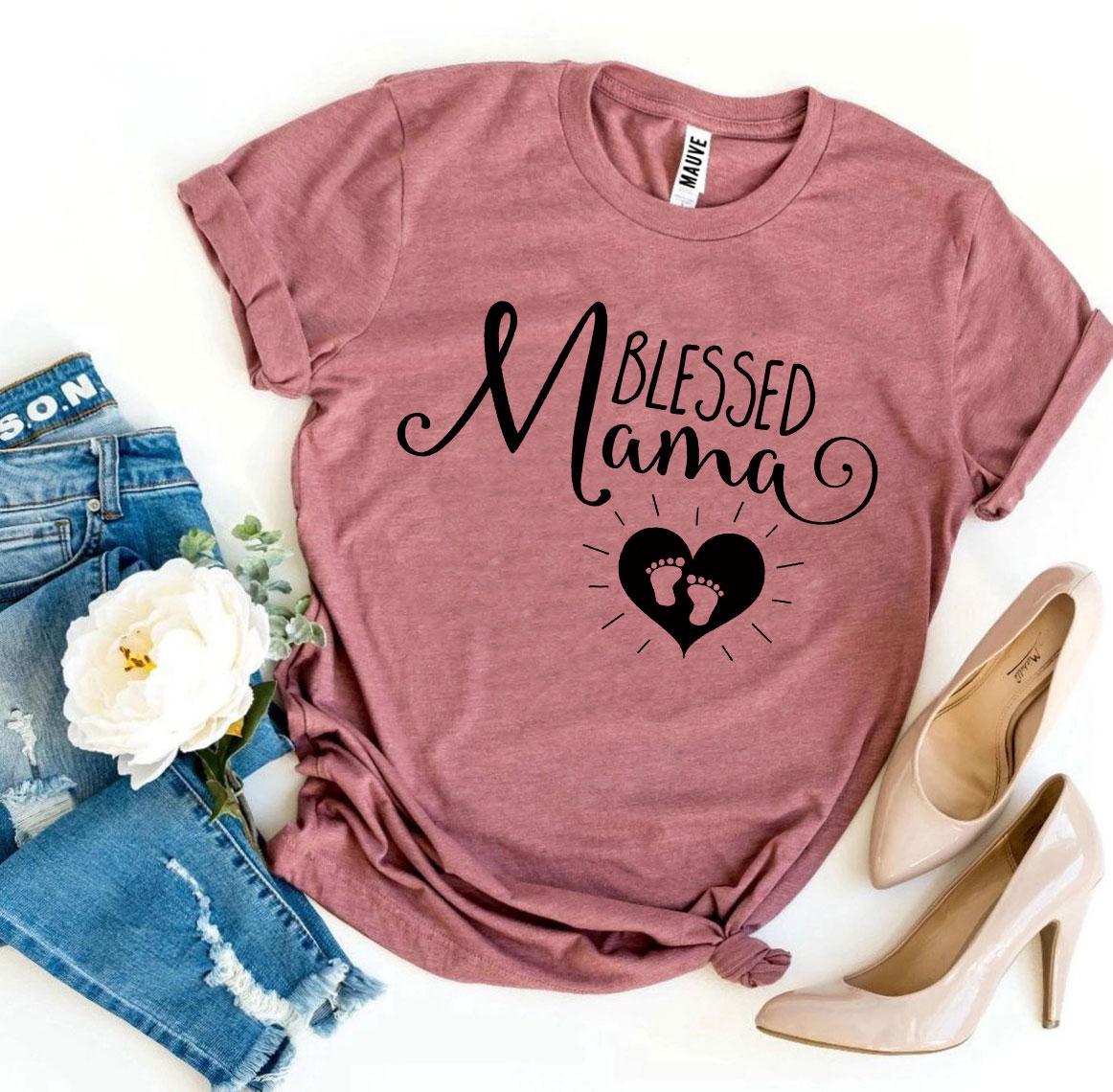 Blessed Mama T-shirt Agate