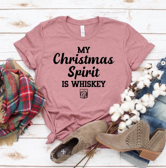 My Christmas Spirit Is Whiskey T-shirt