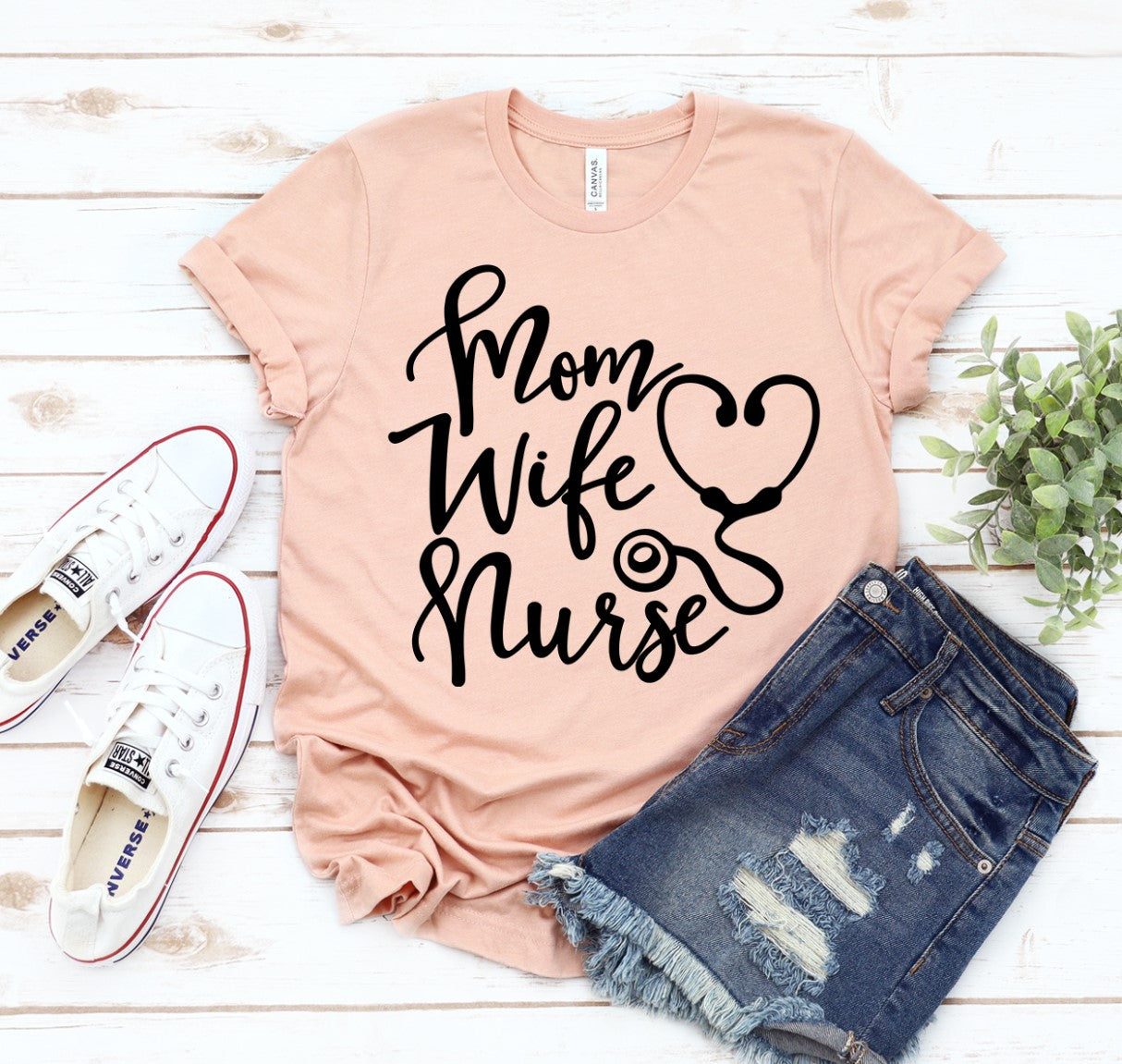 Mom Wife Nurse T-shirt