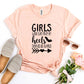 Girls Who Can Run In Heels T-shirt