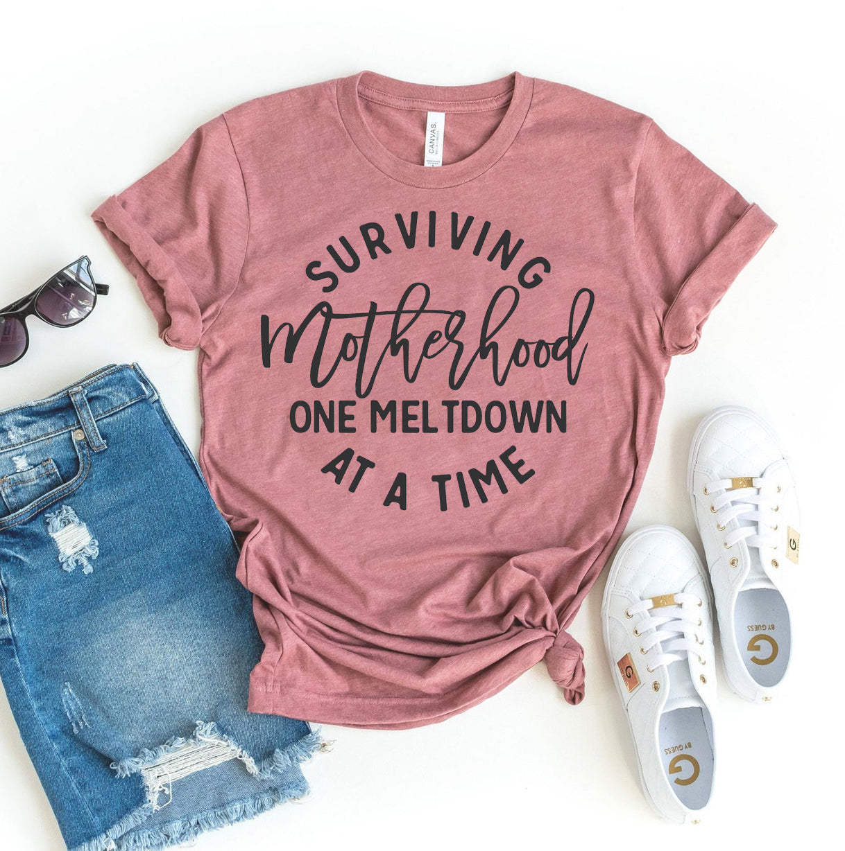 Surviving Motherhood One Meltdown At A Time T-shirt