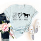Peace Love Horses T-shirt