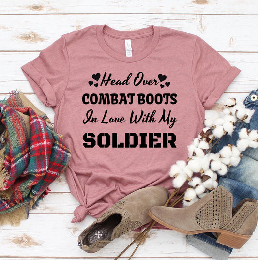 Head Over Combat Boots T-shirt