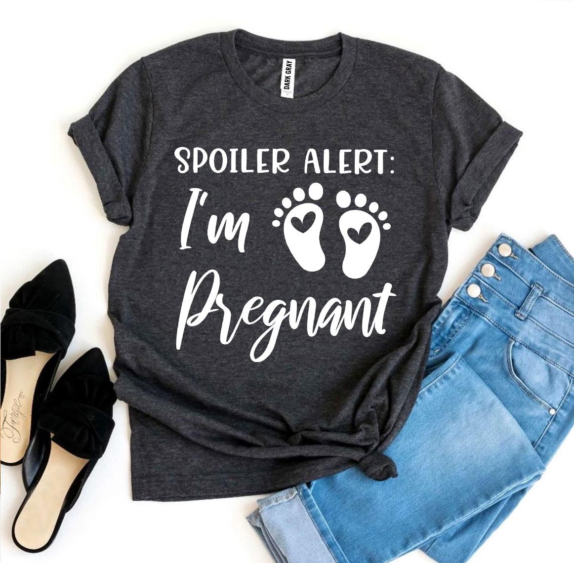 Spoiler Alert I'm Pregnant T-shirt Agate