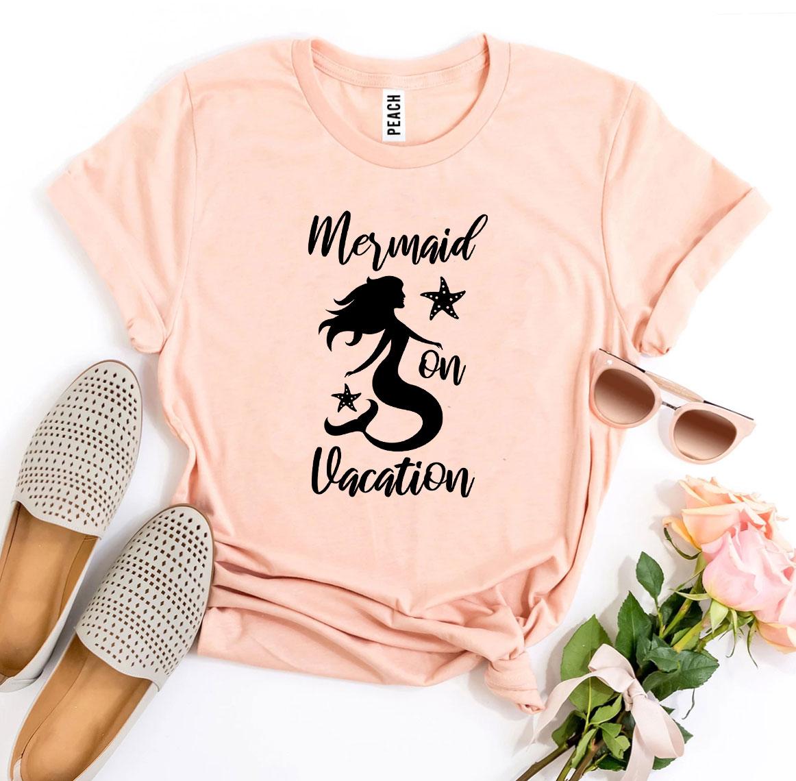 Mermaid On Vacation T-shirt Agate