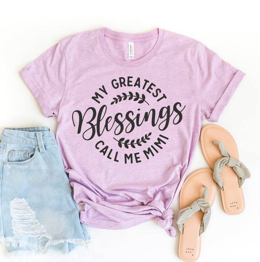 My Greatest Blessings Call Me Mimi T-shirt