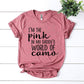 I'm The Pink In My Daddy's World Of Camo T-shirt