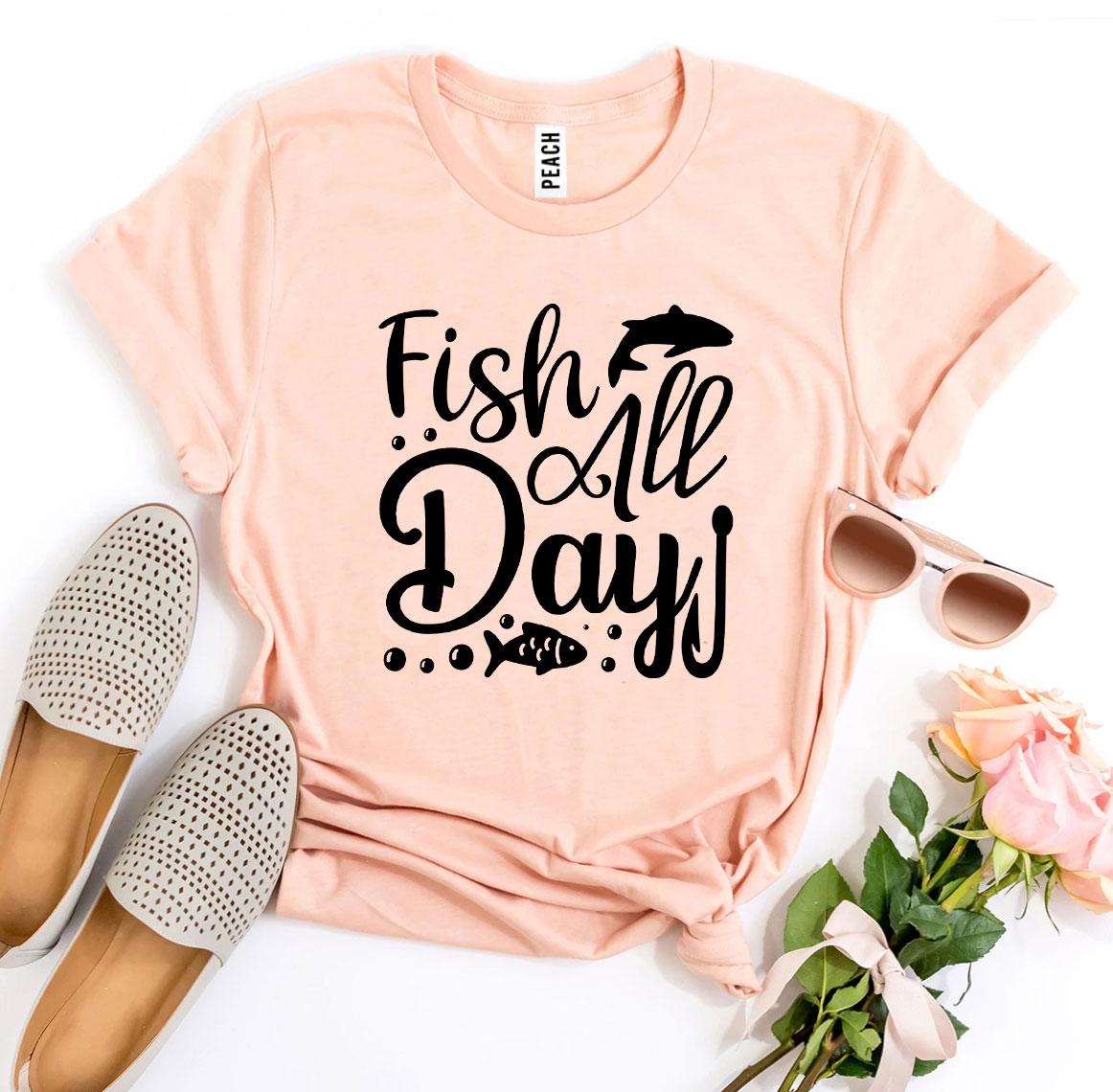 Fish All Day T-shirt Agate