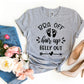 Bra Off Hair Up Belly Out T-shirt Agate