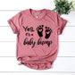 Yes It's a Baby Bump T-shirt