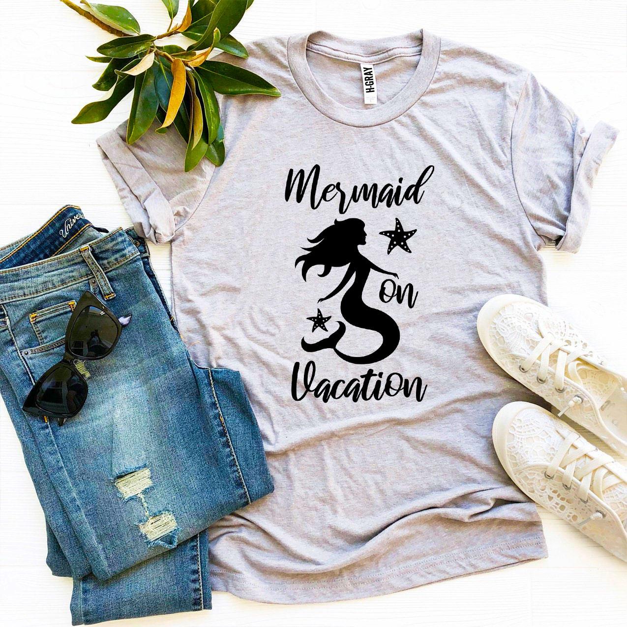 Mermaid On Vacation T-shirt Agate