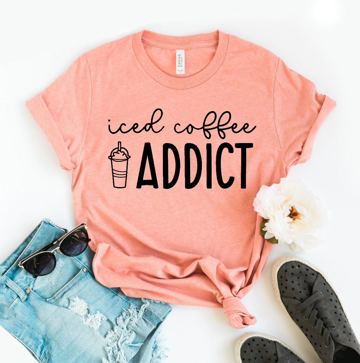 Iced Coffee Addict T-shirt