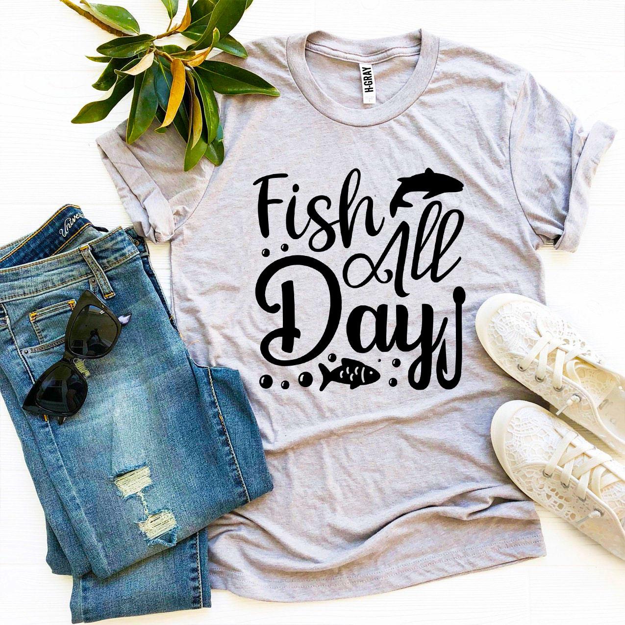 Fish All Day T-shirt Agate