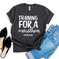 Training For a Marathon On Netflix T-shirt Agate