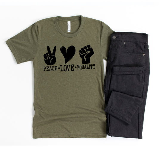 Peace Love Equality T-shirt
