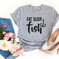 Eat Sleep Fish T-shirt