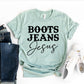Boots Jeans Jesus T-shirt