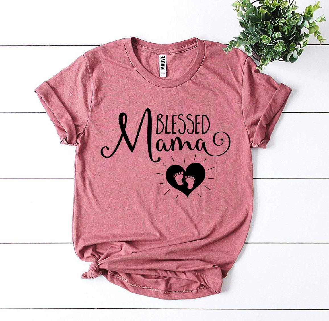 Blessed Mama T-shirt Agate