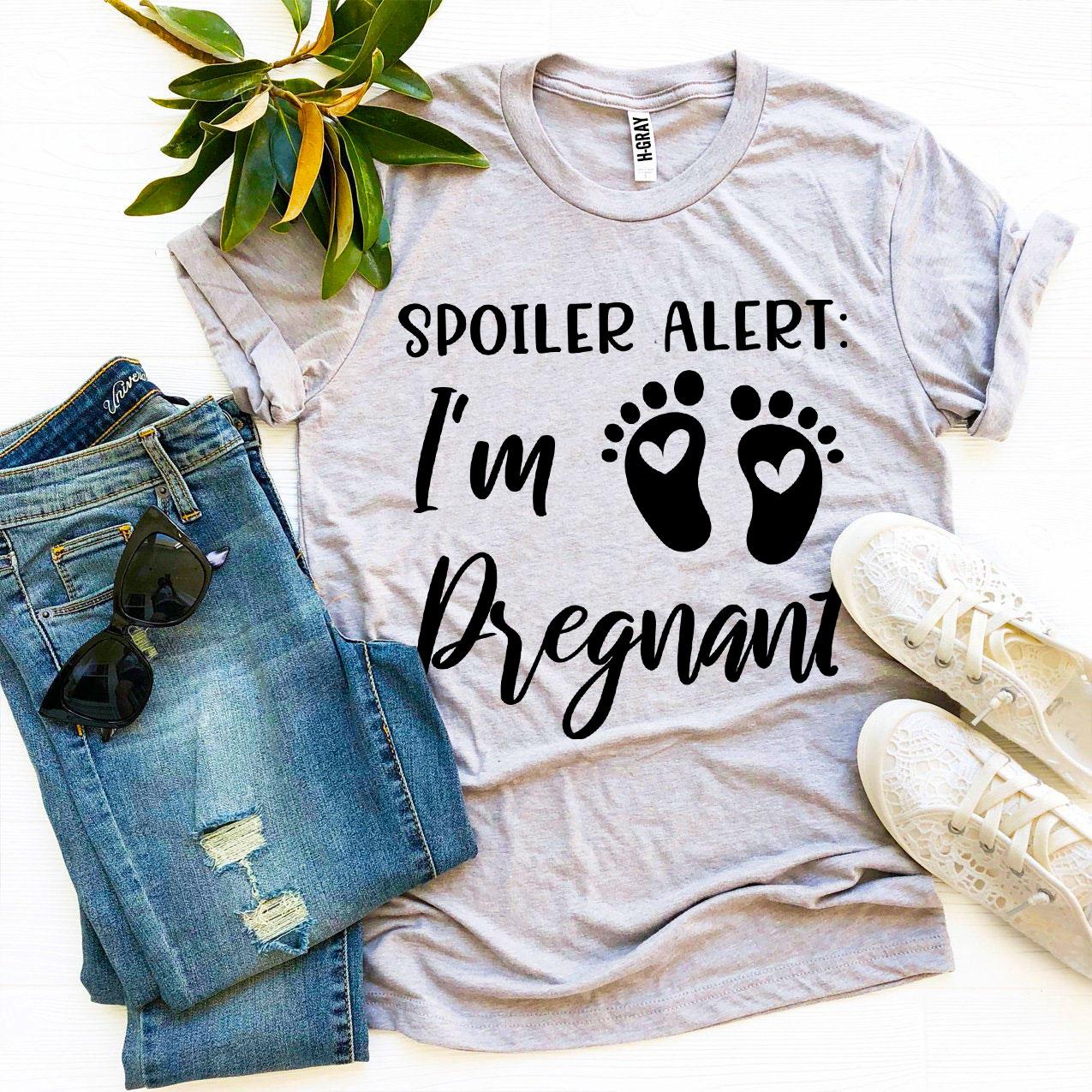 Spoiler Alert I'm Pregnant T-shirt Agate