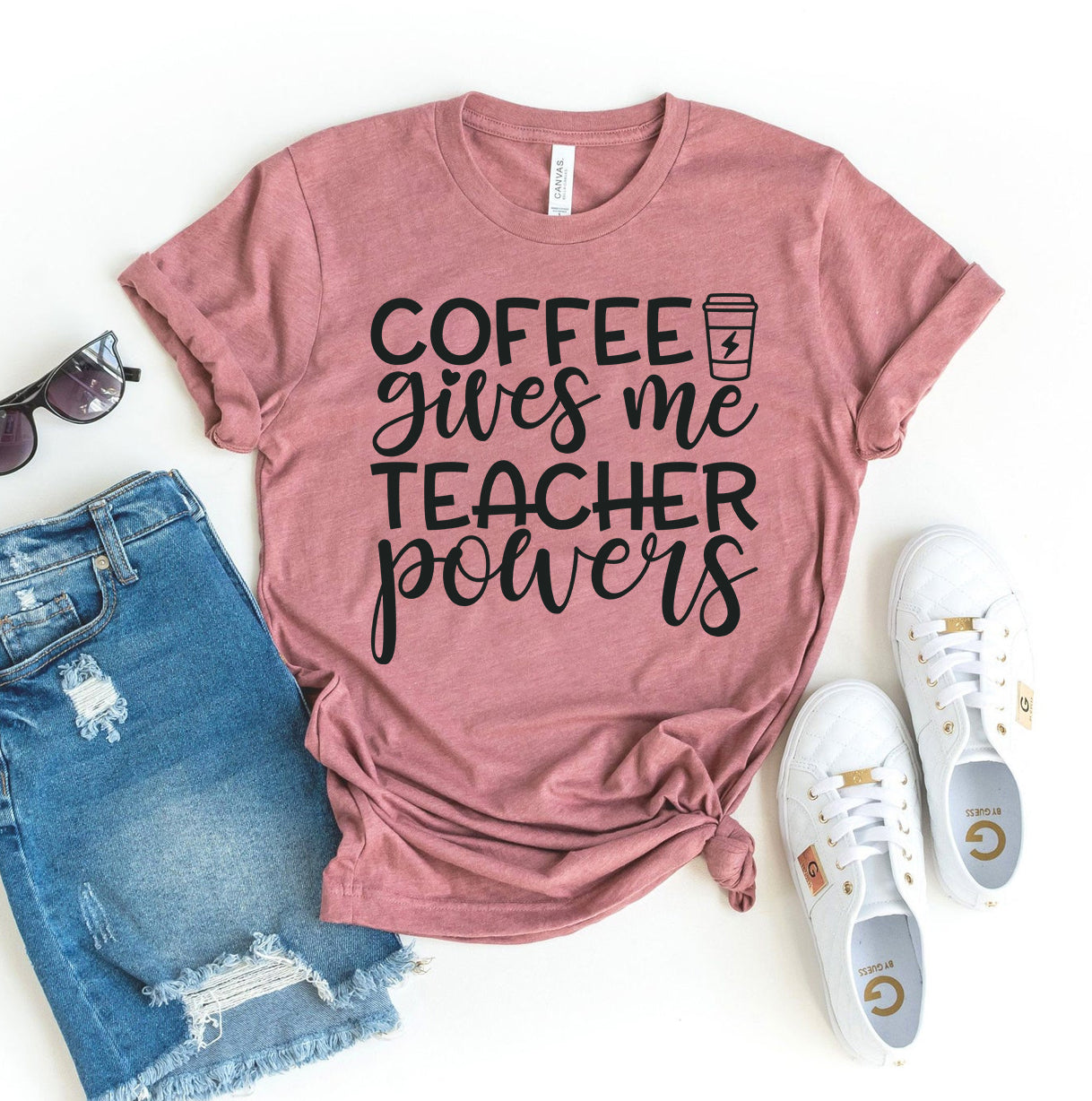 Coffee Gives Me Teacher Powers T-shirt