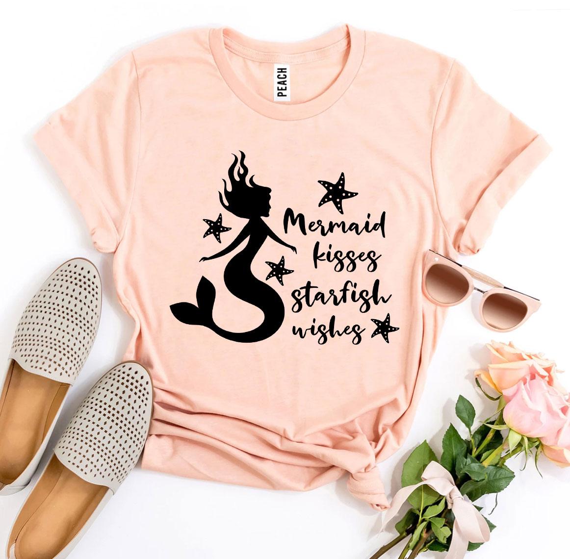 Mermaid Kisses Starfish Wishes T-shirt Agate