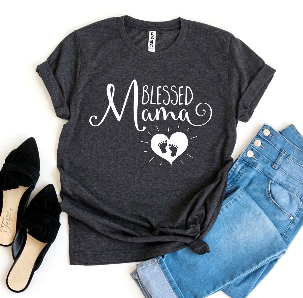 Blessed Mama T-shirt Agate