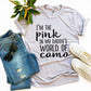 I'm The Pink In My Daddy's World Of Camo T-shirt