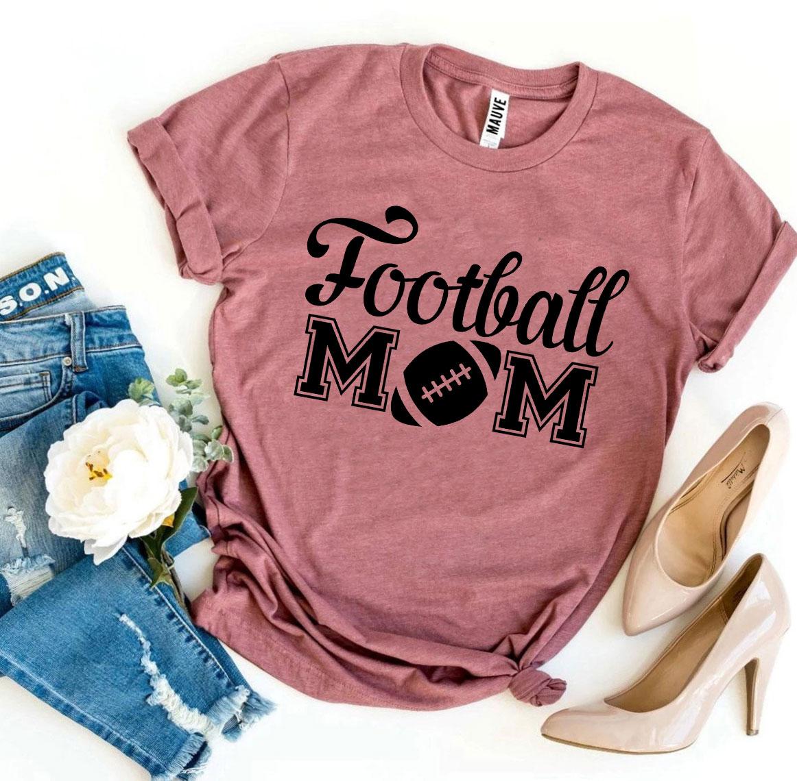 Football Mom T-shirt Agate